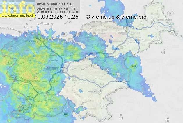 Radarska karta padavin