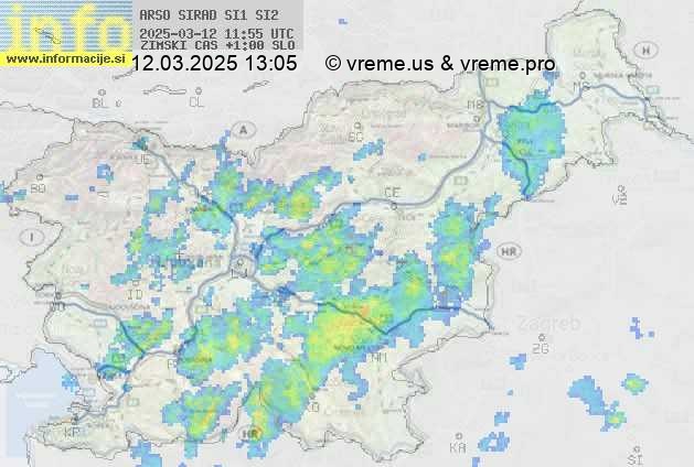 Radarska karta padavin