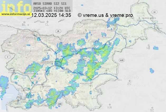 Radarska karta padavin