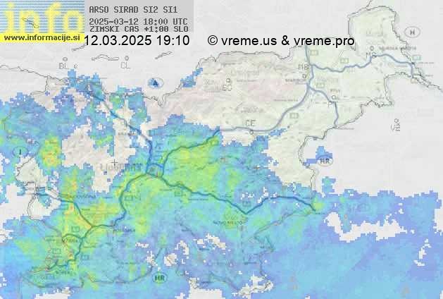 Radarska karta padavin