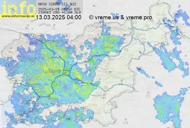 Radarska karta padavin