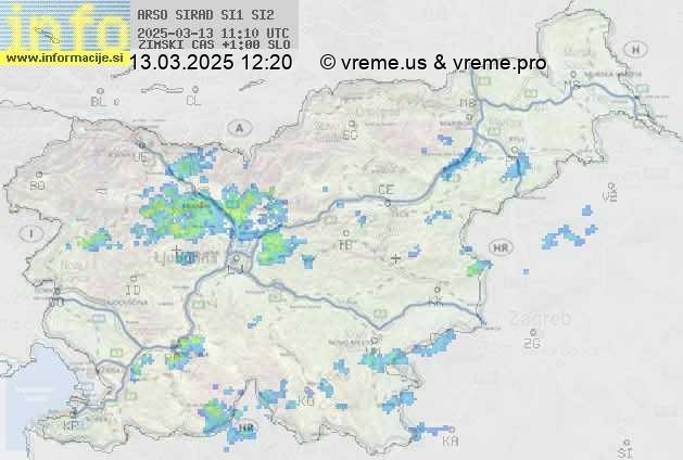 Radarska karta padavin