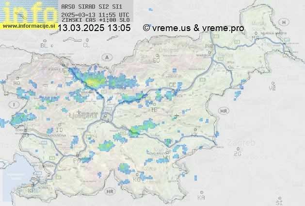 Radarska karta padavin