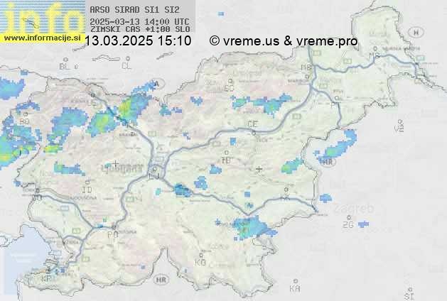 Radarska karta padavin