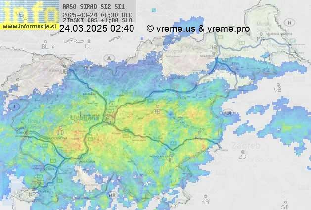 Radarska karta padavin