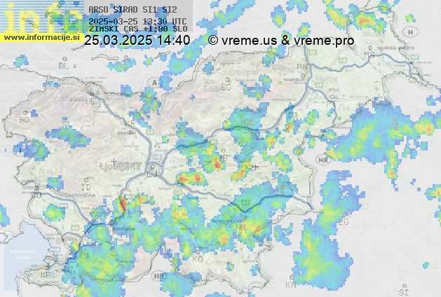 Radarska karta padavin