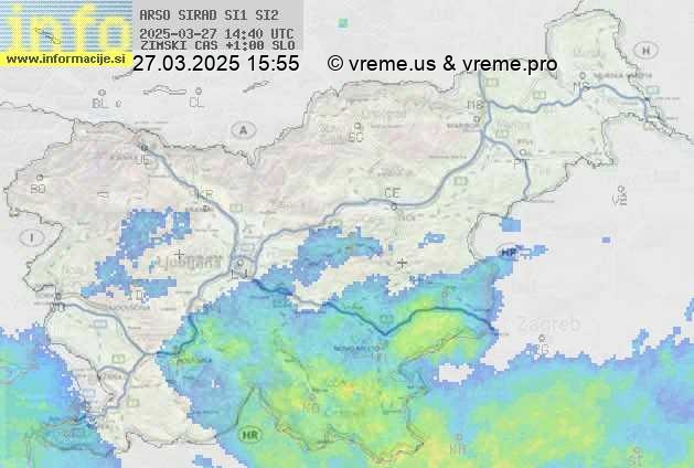 Radarska karta padavin