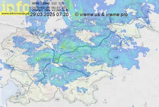 Radarska karta padavin