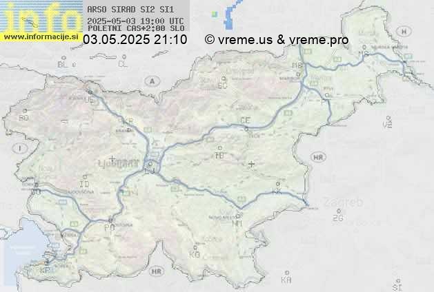 Radarska karta padavin