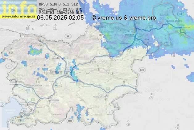 Radarska karta padavin