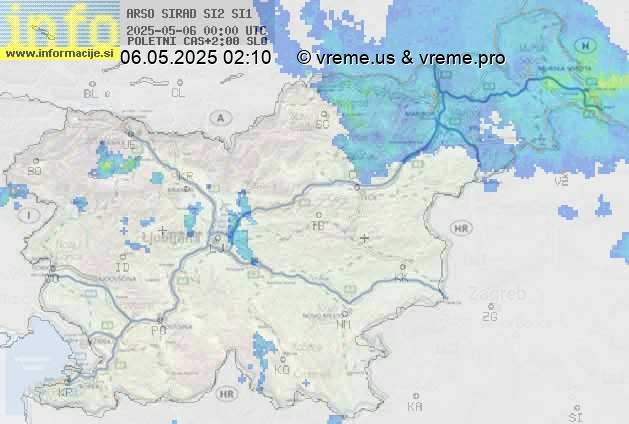 Radarska karta padavin