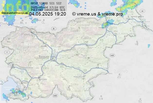 Radarska karta padavin