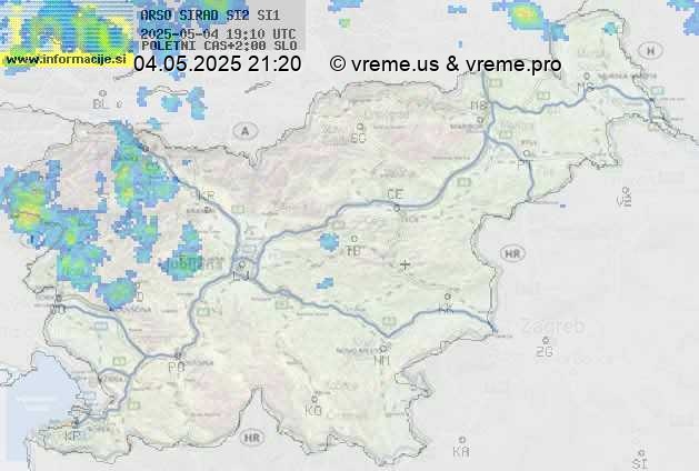 Radarska karta padavin