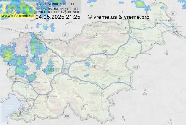 Radarska karta padavin