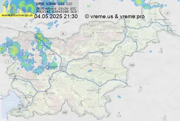 Radarska karta padavin