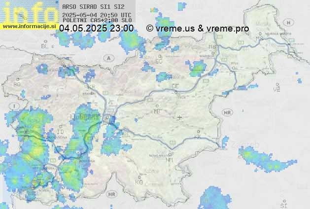 Radarska karta padavin