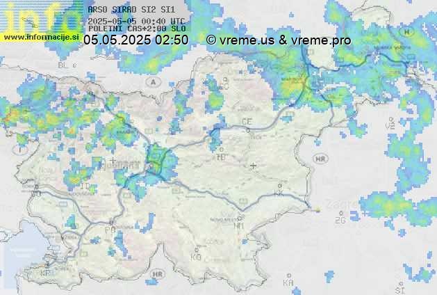 Radarska karta padavin