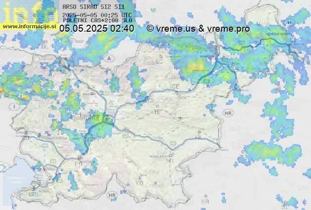 Radarska karta padavin