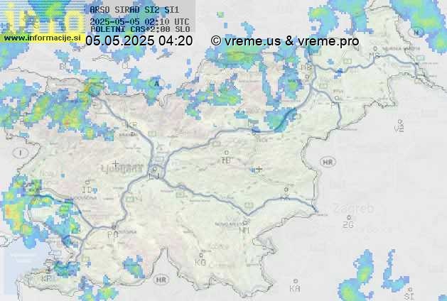 Radarska karta padavin
