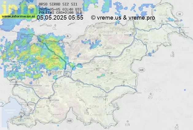 Radarska karta padavin