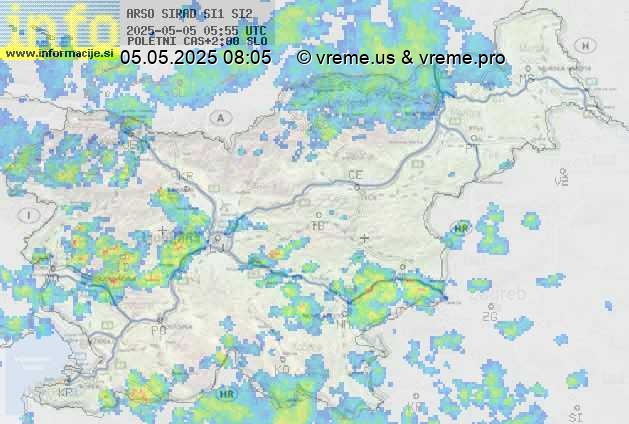 Radarska karta padavin