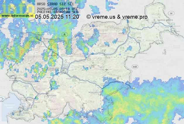 Radarska karta padavin