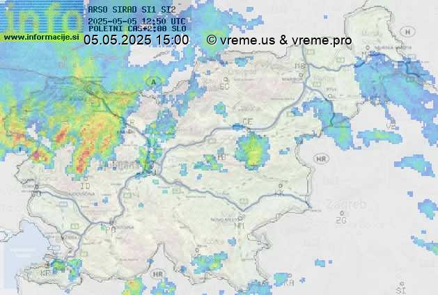 Radarska karta padavin