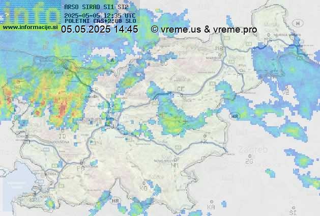 Radarska karta padavin