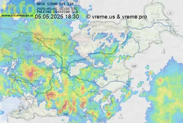 Radarska karta padavin