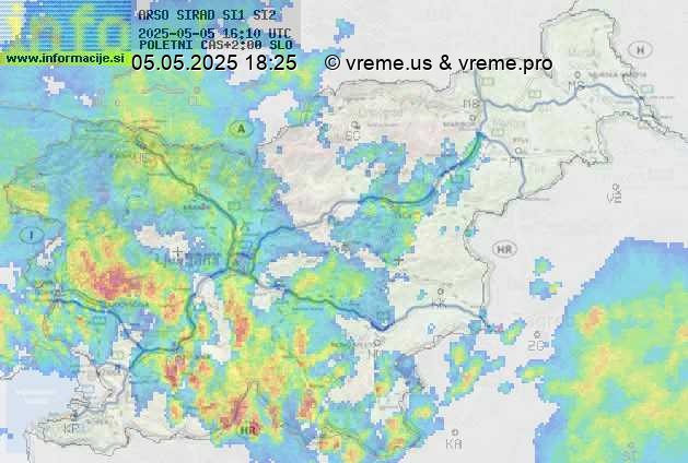 Radarska karta padavin