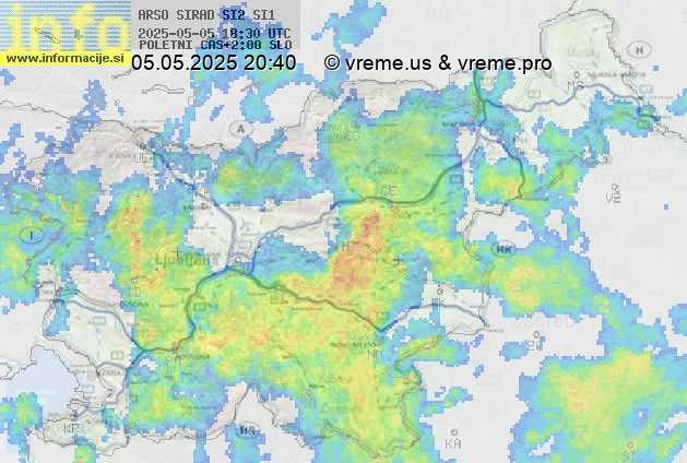 Radarska karta padavin