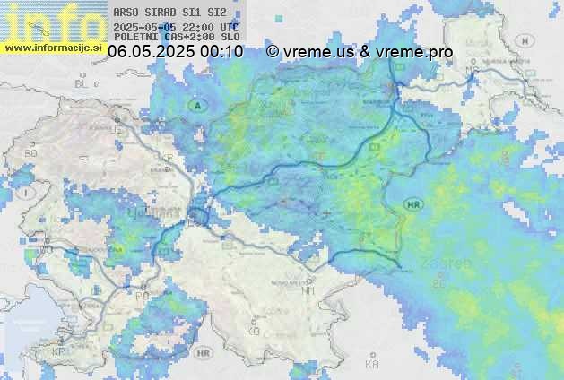Radarska karta padavin