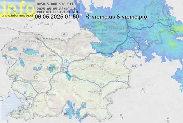 Radarska karta padavin