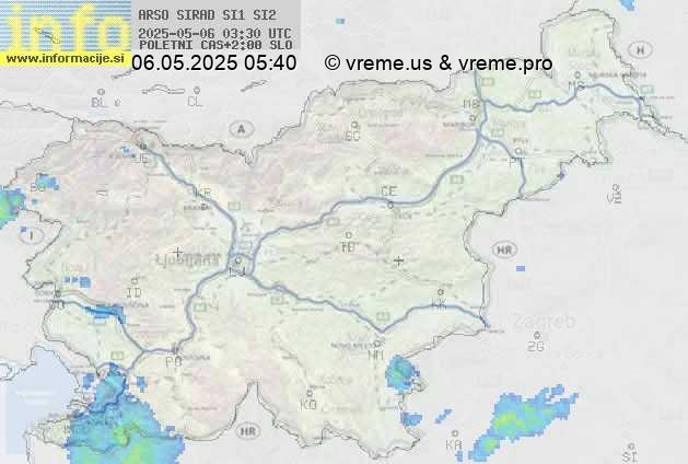 Radarska karta padavin