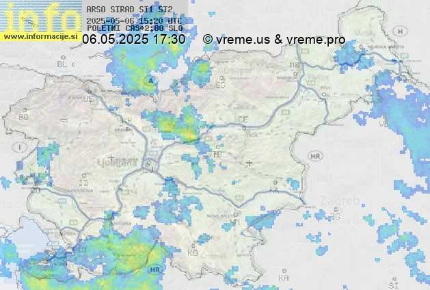 Radarska karta padavin