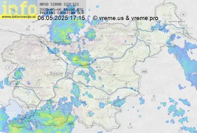 Radarska karta padavin