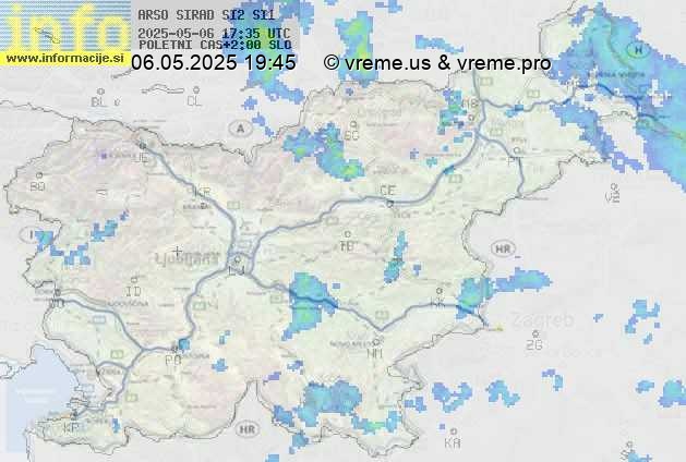 Radarska karta padavin