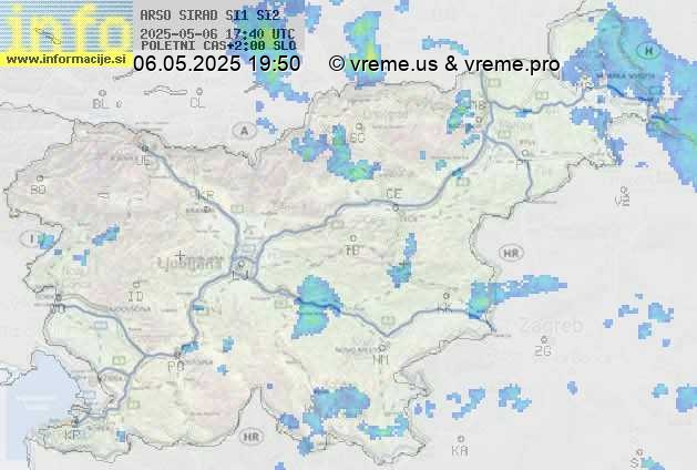 Radarska karta padavin