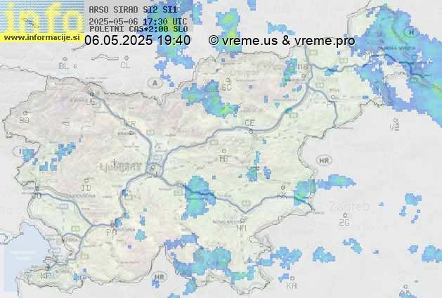 Radarska karta padavin
