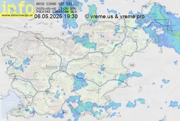 Radarska karta padavin