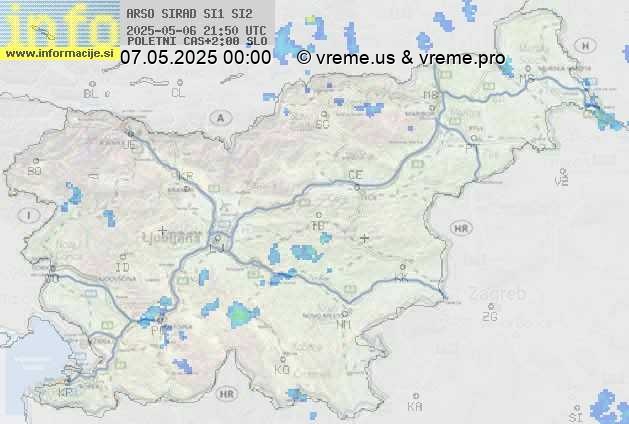 Radarska karta padavin