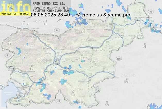 Radarska karta padavin