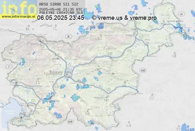 Radarska karta padavin