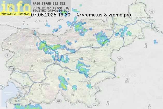 Radarska karta padavin