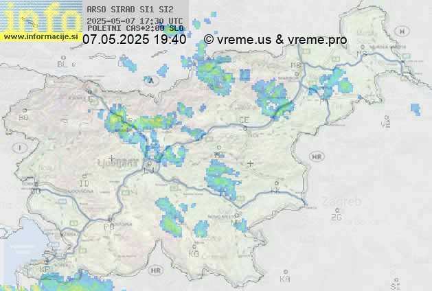 Radarska karta padavin