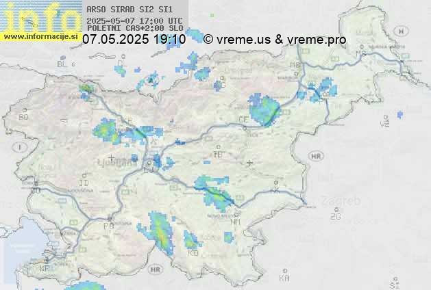 Radarska karta padavin