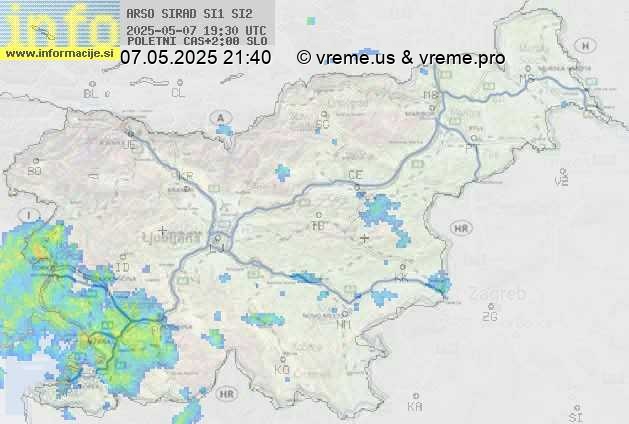Radarska karta padavin