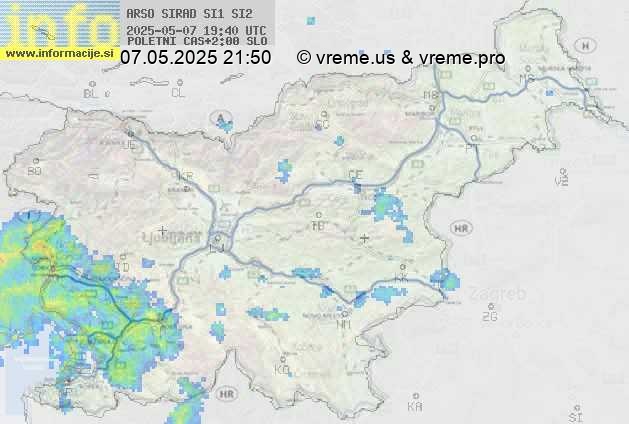 Radarska karta padavin