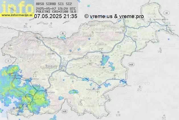 Radarska karta padavin