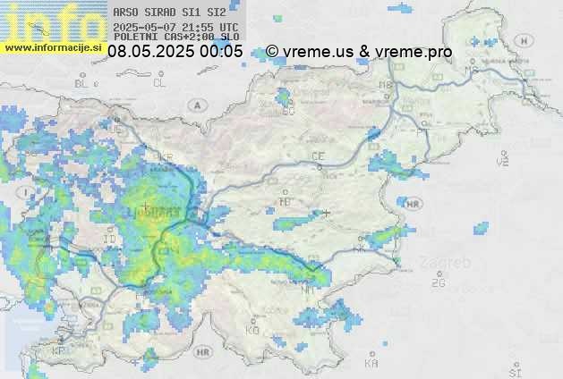 Radarska karta padavin